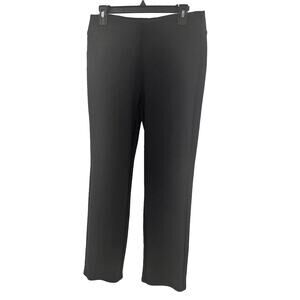 Soft Surroundings Pants Women's PS Black Stretchy‎ Minimalist Capsule Wardrobe